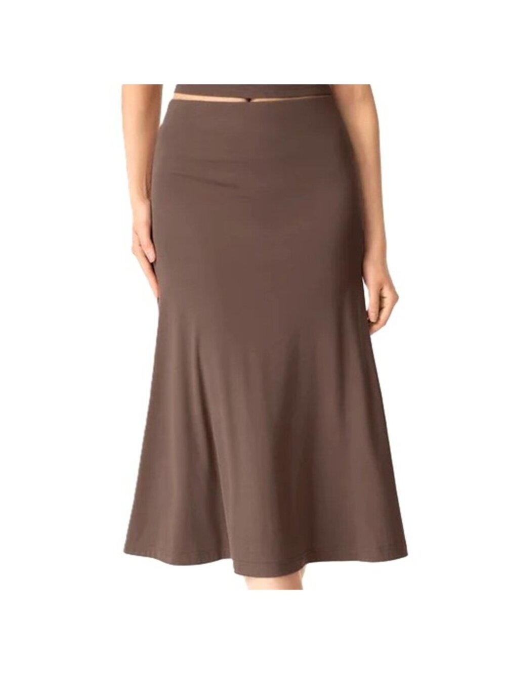 OGL Move Ego-SkinKiss Breezy Pull on Mermaid Skirt Iced Mocha Small NWT